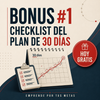 Bono 1: checklist del plan de 30 días